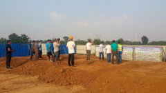 生態(tài)水系指揮部業(yè)主組織相關兄弟施工單位到天津路一標污水工程施工現場交流學習