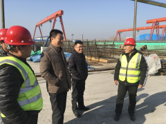 公司董事長(zhǎng)視察青蘭項(xiàng)目部